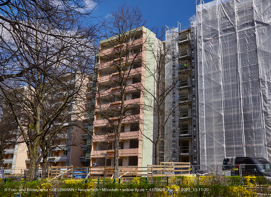 05.04.2023 - Baustelle Kurt-Eisner-Straße in Neuperlach